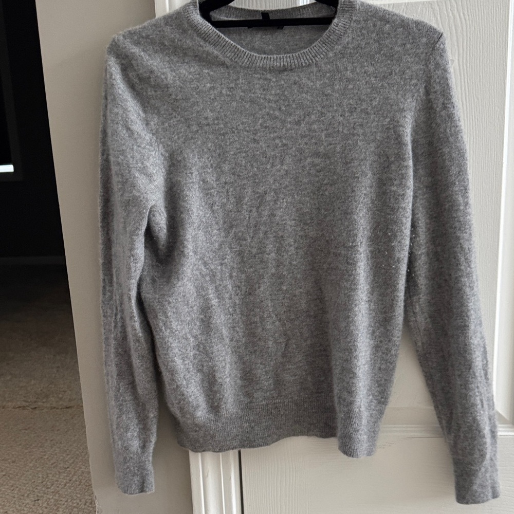 Quince Gray Crew Neck Sweater